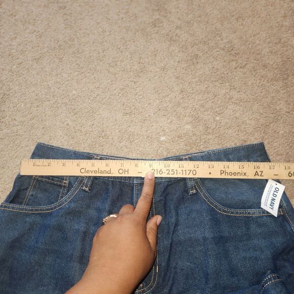 NWT Old Navy Plus Size Womens Jeans Size 20 Slouchy Straight Button High Rise - Picture 6 of 7